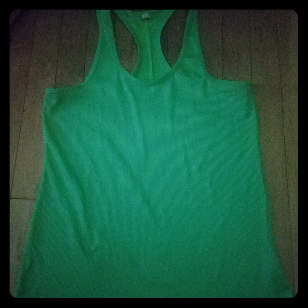 Under armour green workout tank size XL